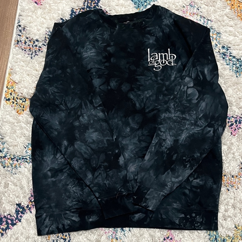 Black Tie-Dye Sweatshirt